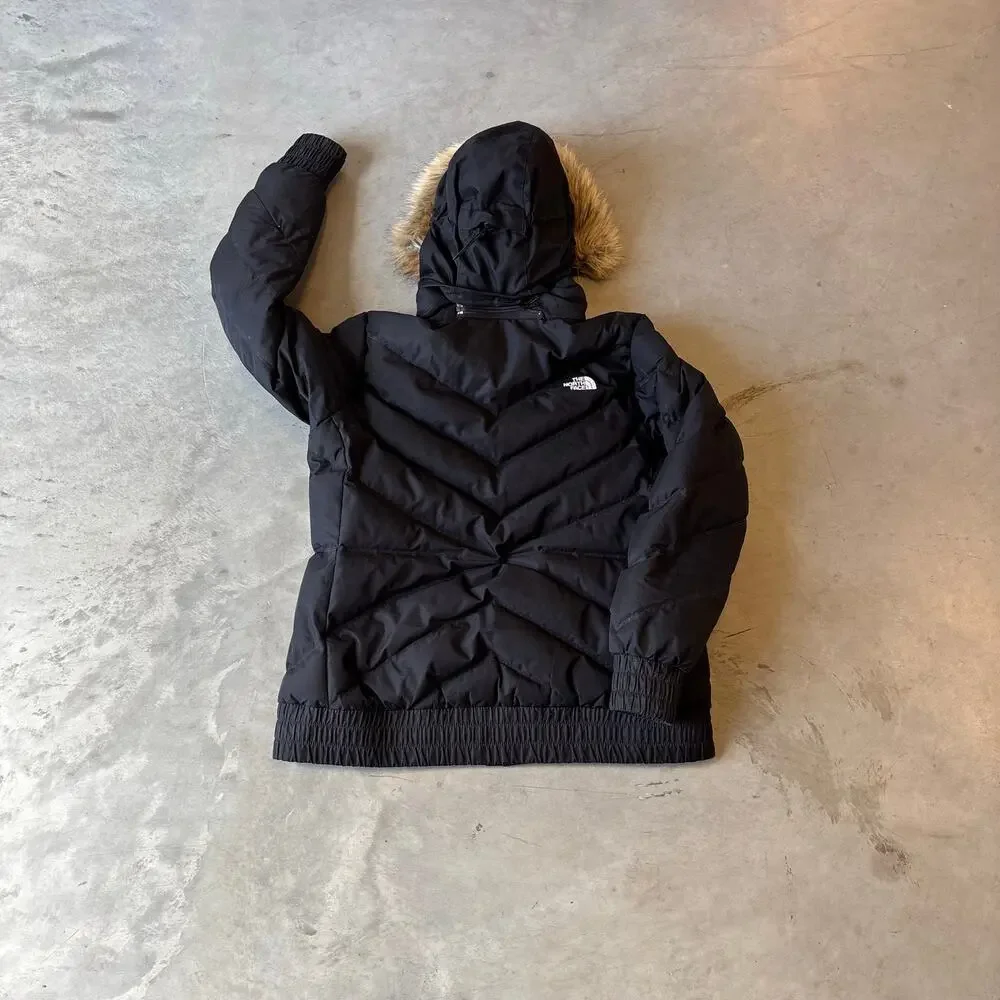 y2k vintage north face fur puffer jacket